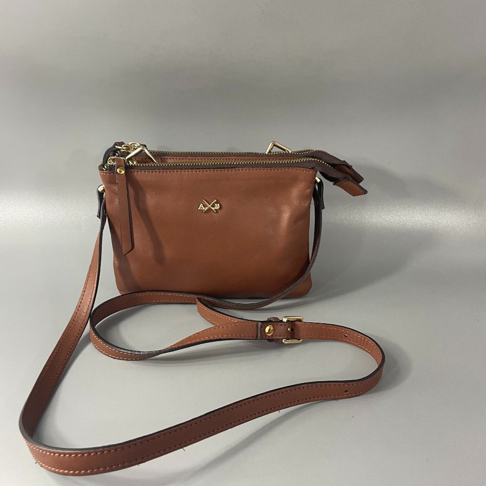 A.Bellucci Artemide Tan Leather Crossbody Bag